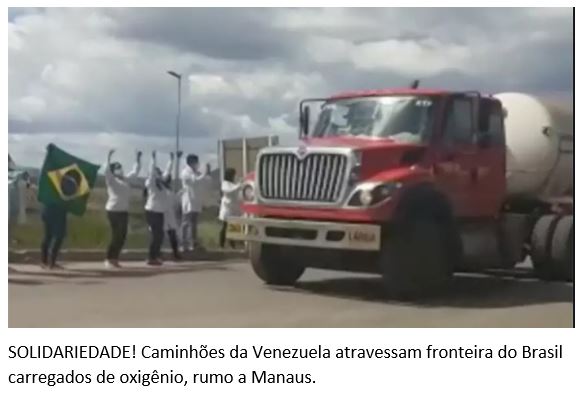 Venezuela doa Oxigênio ao Brasil para salvar vidas em Manaus! Confira vídeo dos operários que o produziram…