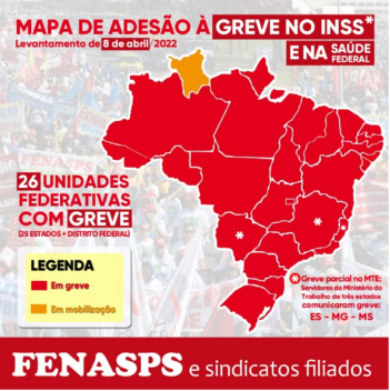 NOTA DE APOIO À GREVE DOS TRABALHADORES E TRABALHADORAS DA BASE DA FENASPS E DEMAIS CATEGORIAS