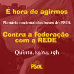 PSOL – Contra a federação com a REDE !